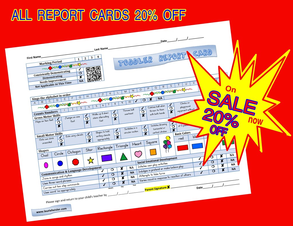 Report card sale 20 off